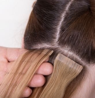 Tape-in hair extensions 